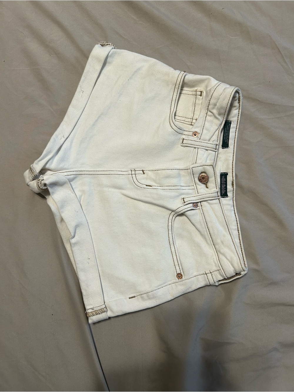wild fable White Denim Cutoff Shorts